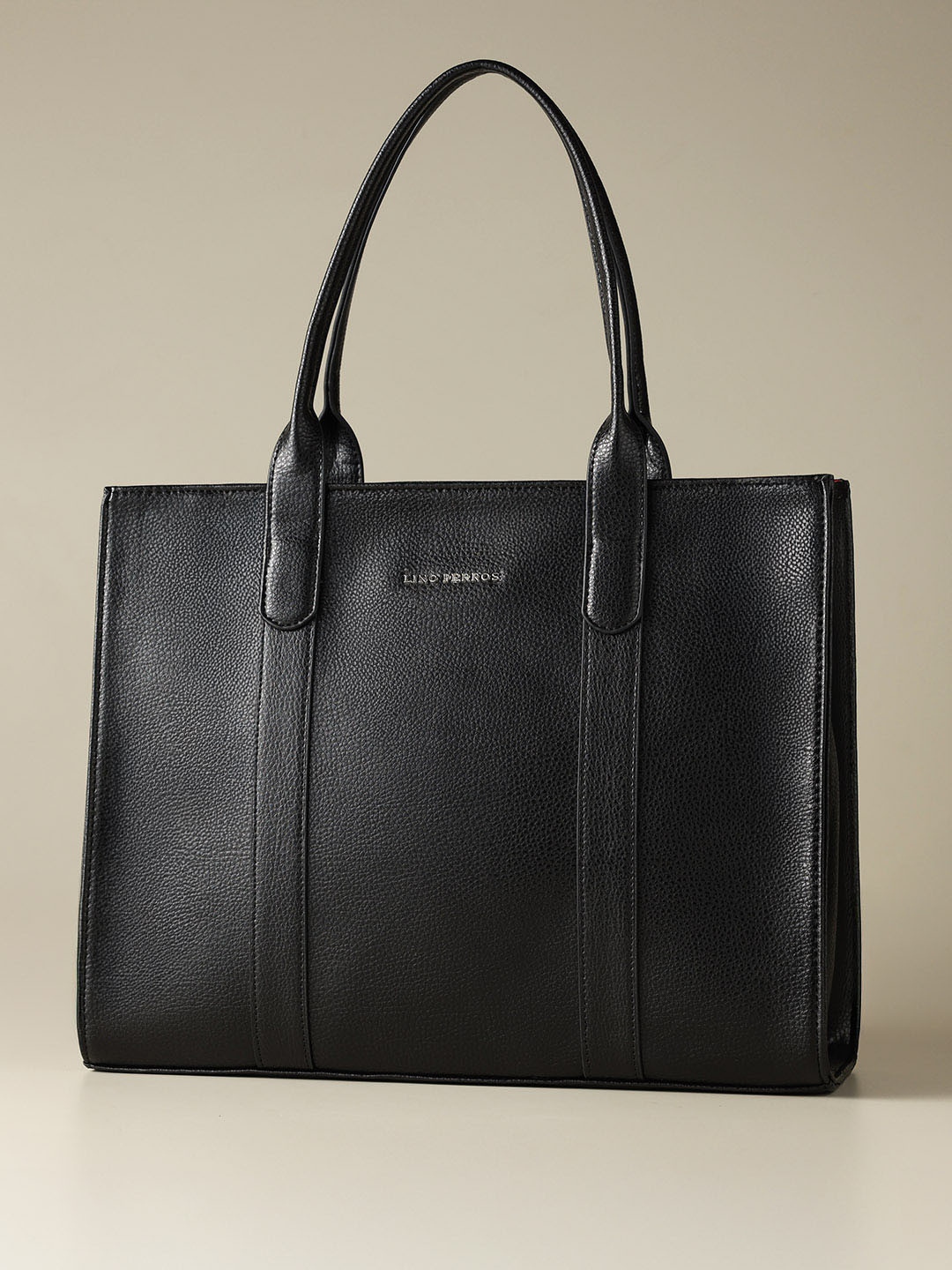 Lino Perros Leather Oversized Shopper Tote Bag