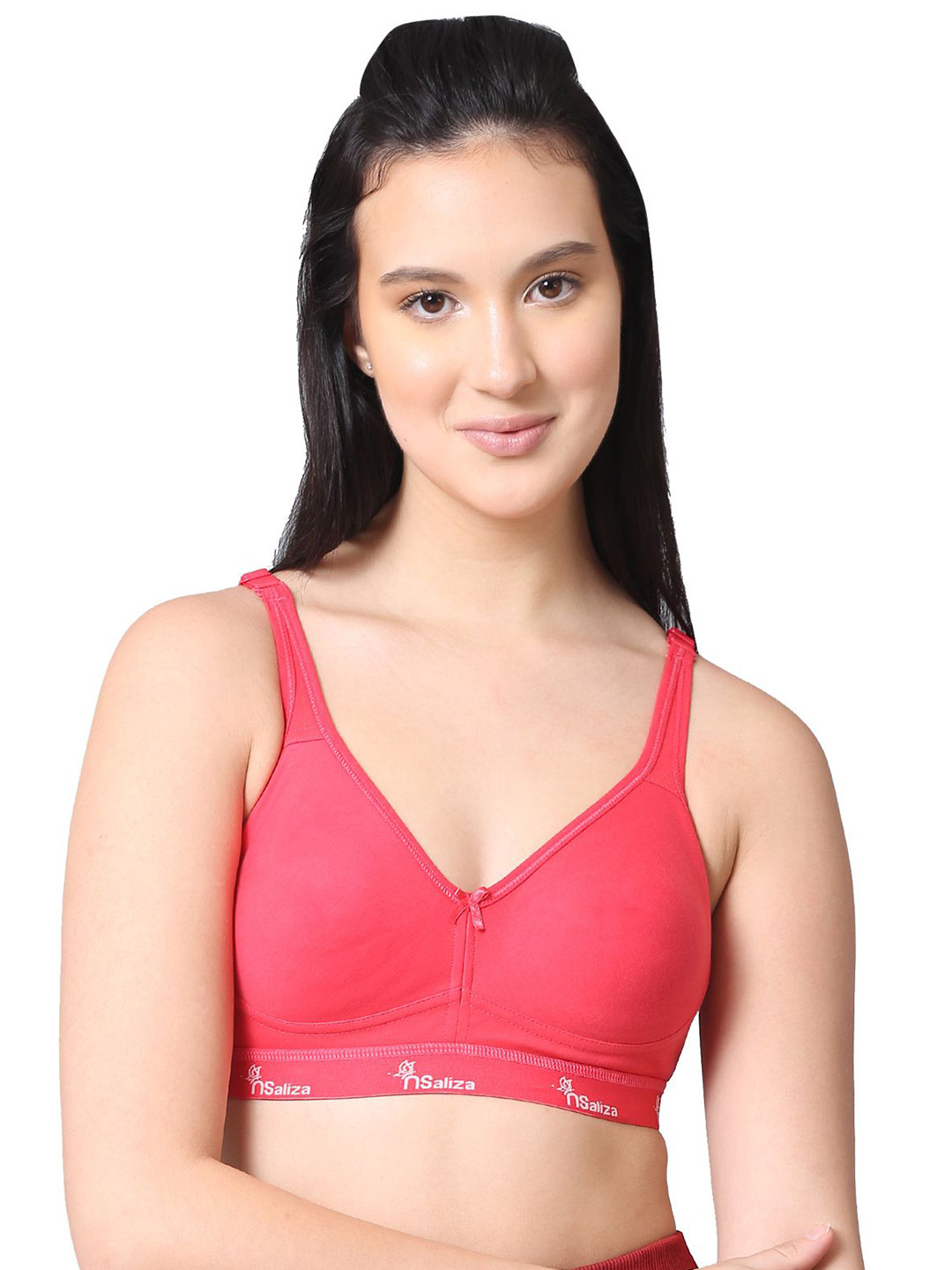 nsaliza Full Coverage Non Padded Cotton Workout Sports Bra