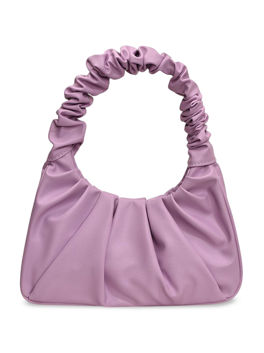 CORSICA Women Solid Structured Ruched Handheld Bag
