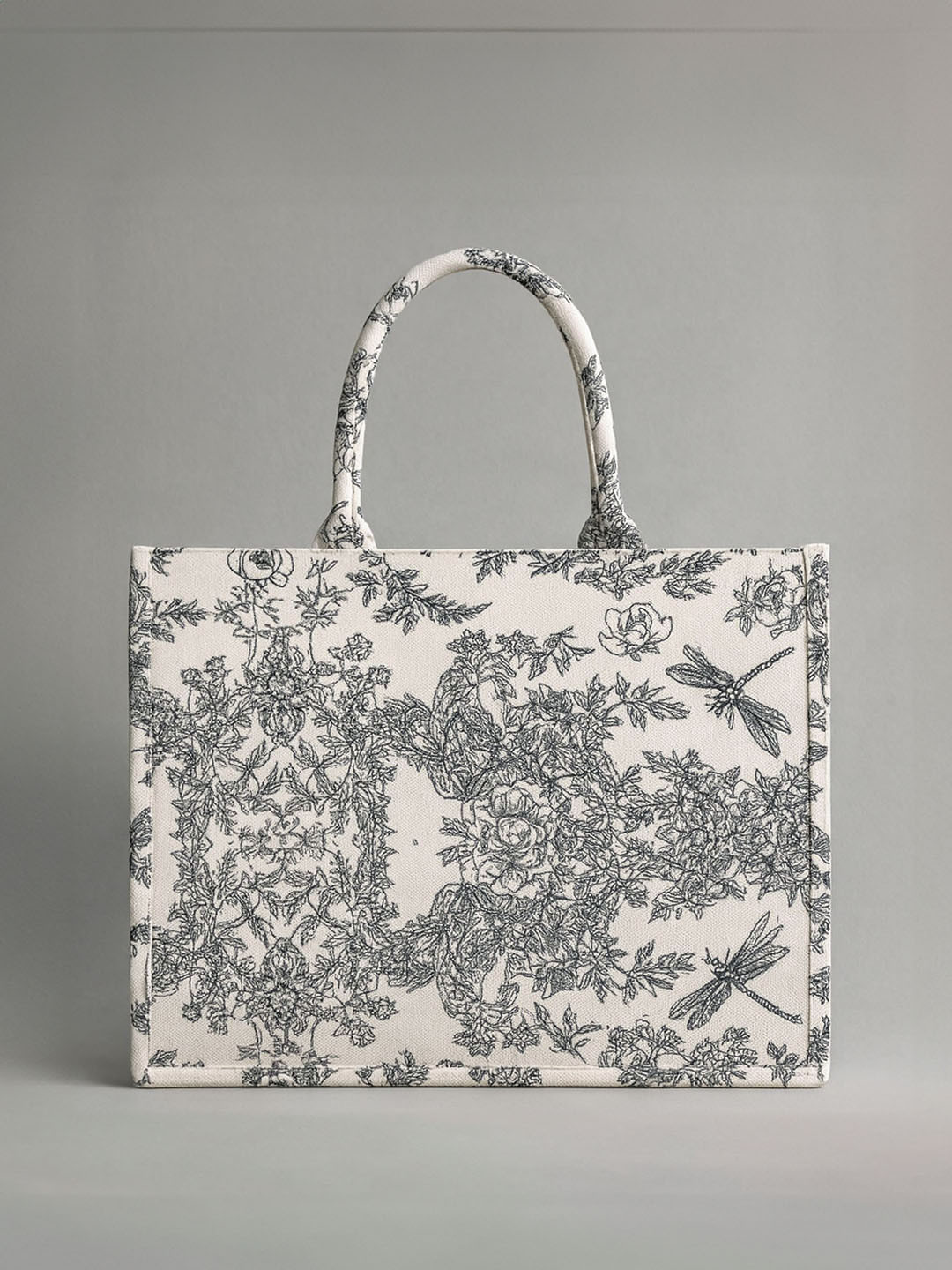 Lino Perros Floral Printed Structured Laptop Bag