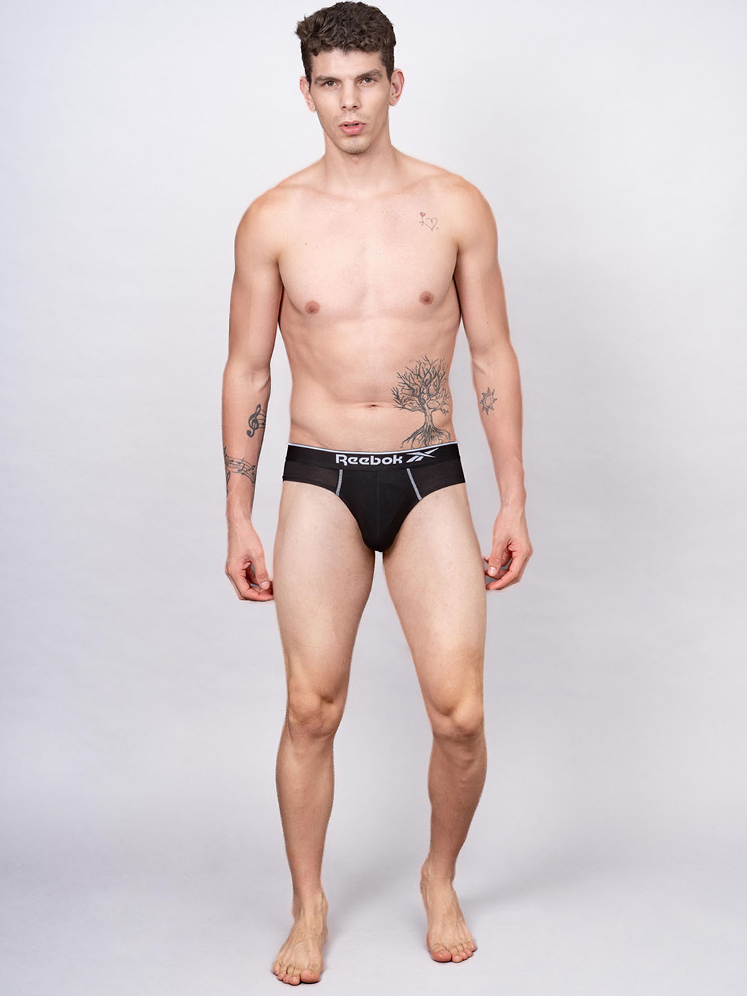 Reebok Men Low-Rise Basic Briefs MMJLBF01-BLK