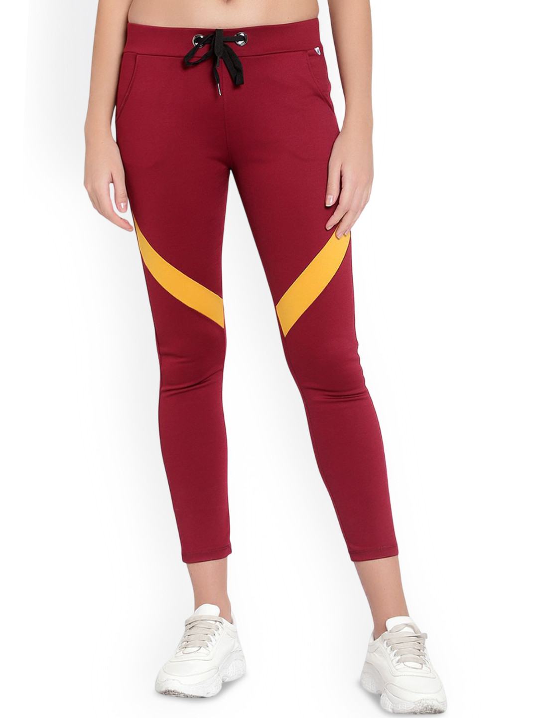 God's Club Women Colourblocked Skinny Fit Low-Rise Jeggings