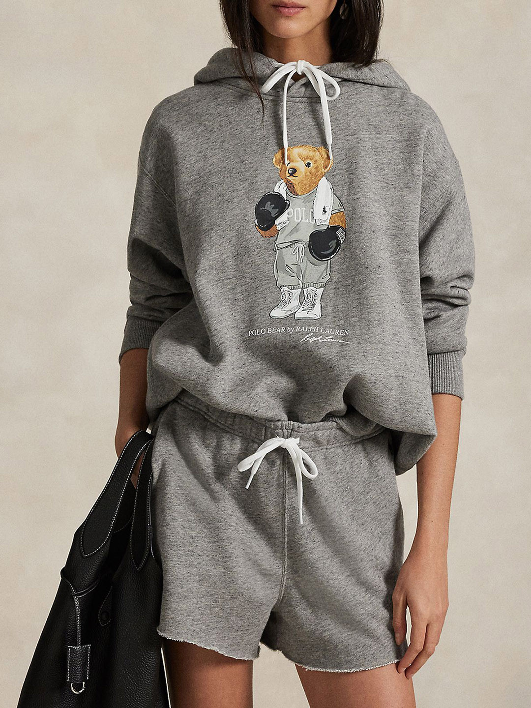 Polo Ralph Lauren Women Polo Bear Printed Hooded Sweatshirt