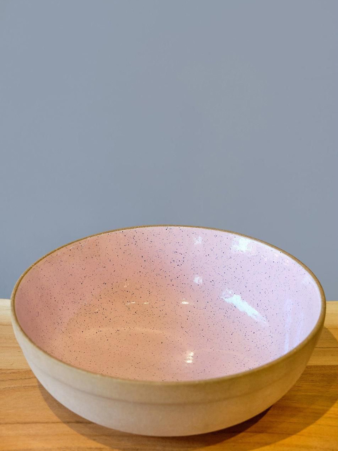 FREEDOM TREE Stahl Pink Ceramic Serving Bowl