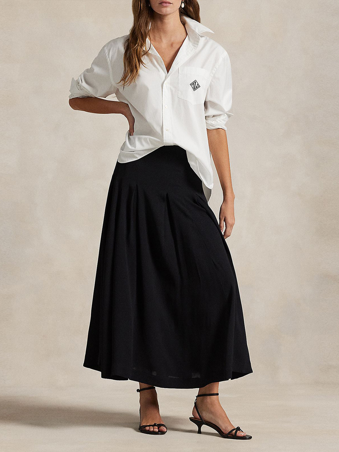 Polo Ralph Lauren Oversized Spread Collar Pure Cotton Shirt