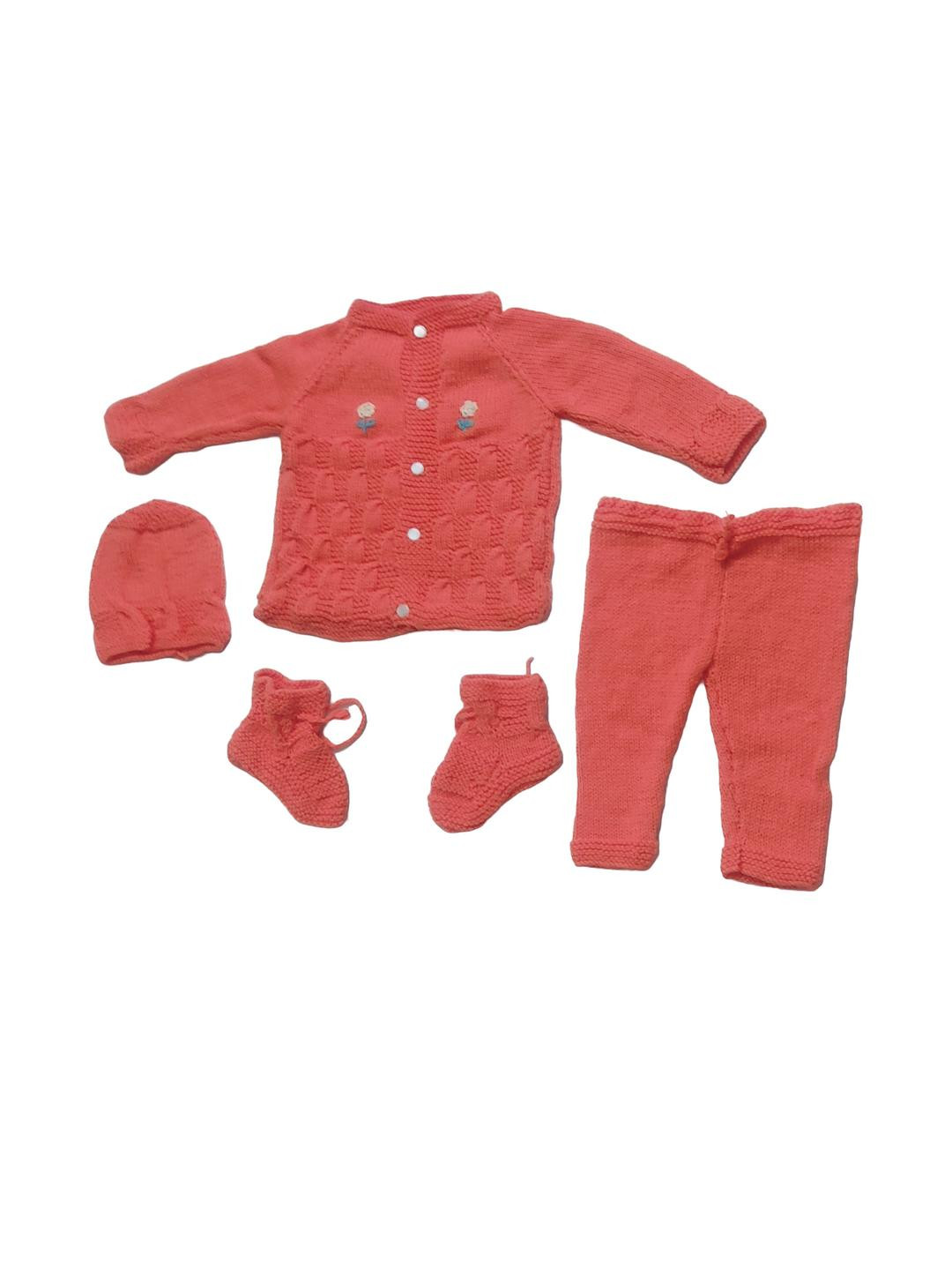 Cute Collection Kids Woollen Sweater With Trousers Cap & Pair Of Socks