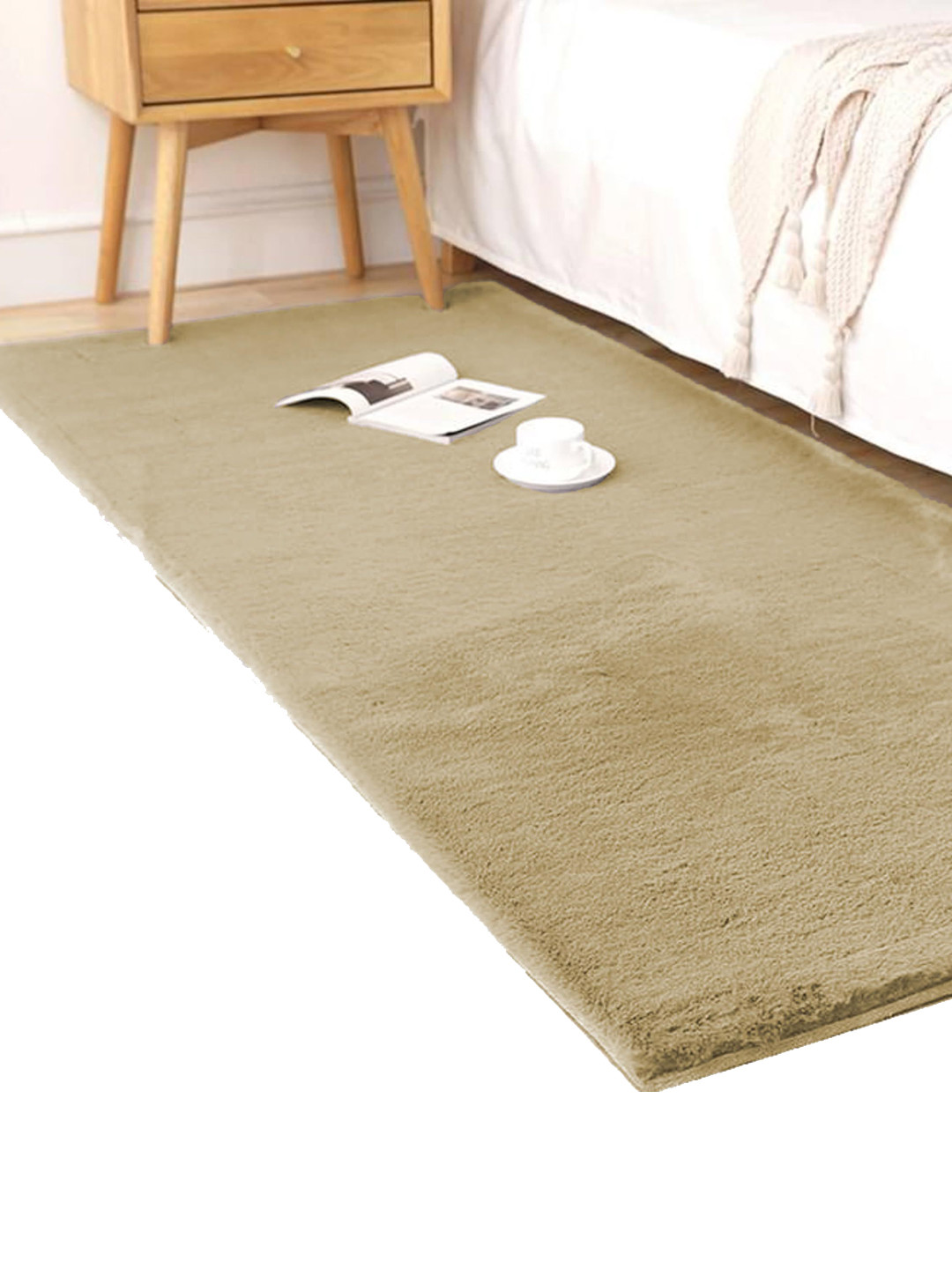 Black gold 1450 GSM Bunny Fur Carpet