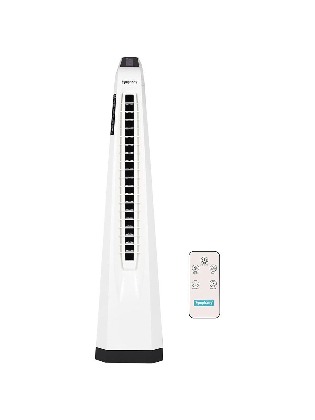Symphony White Remote Controlled Tower Fan