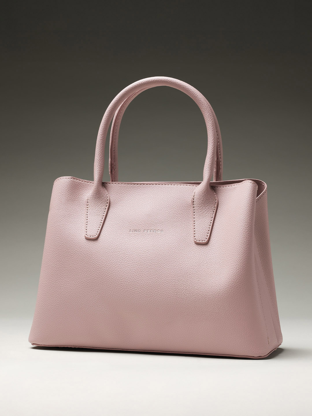 Lino Perros Pink Solid Handheld Bag