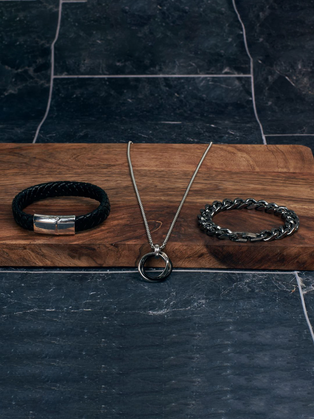 SALTY Men Western Gravity Loop Trio Jewellery Set