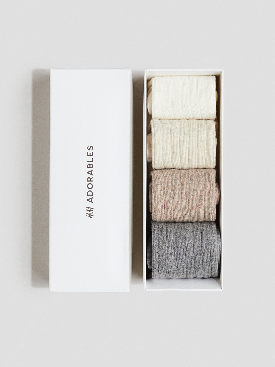 H&M 4-Pack Rib-Knit Tights