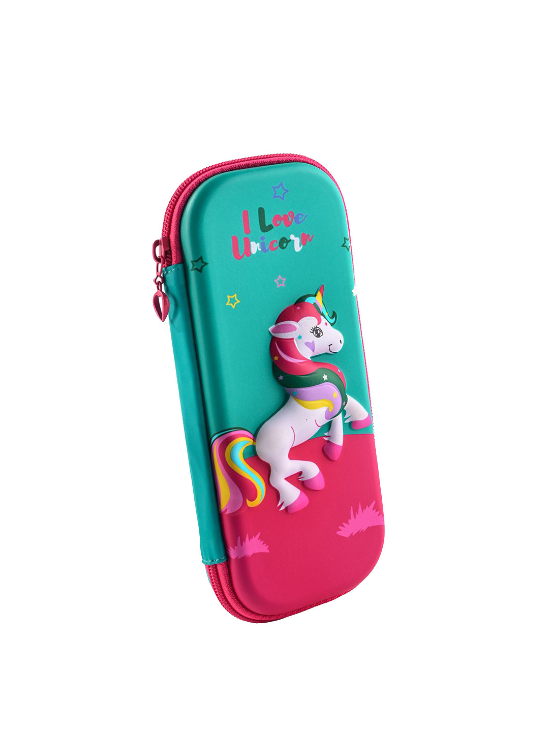 YK Girls Unicorn Printed Waterproof 3D Pencil Box