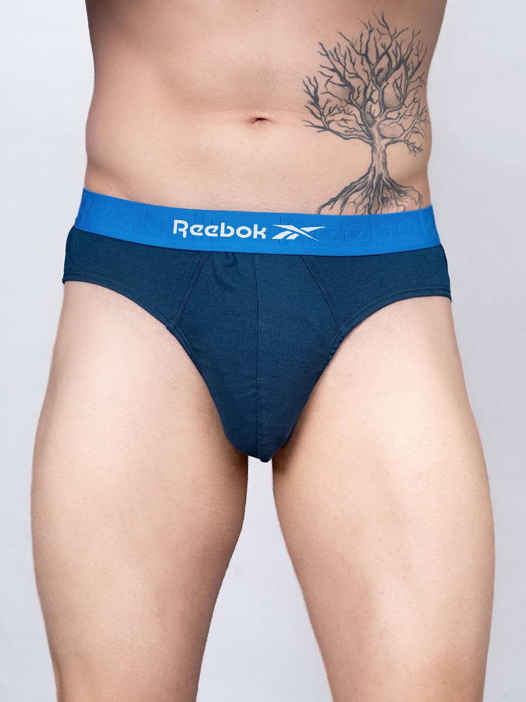 Reebok Men Pure Cotton Mid-Rise Basic Brief-RBF02-VNVY