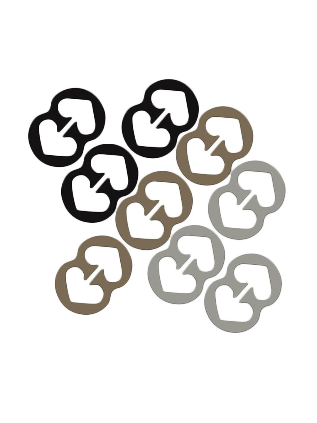 G Heist Pack of 9 Pieces Racer Back Bra Strap Clips For Women