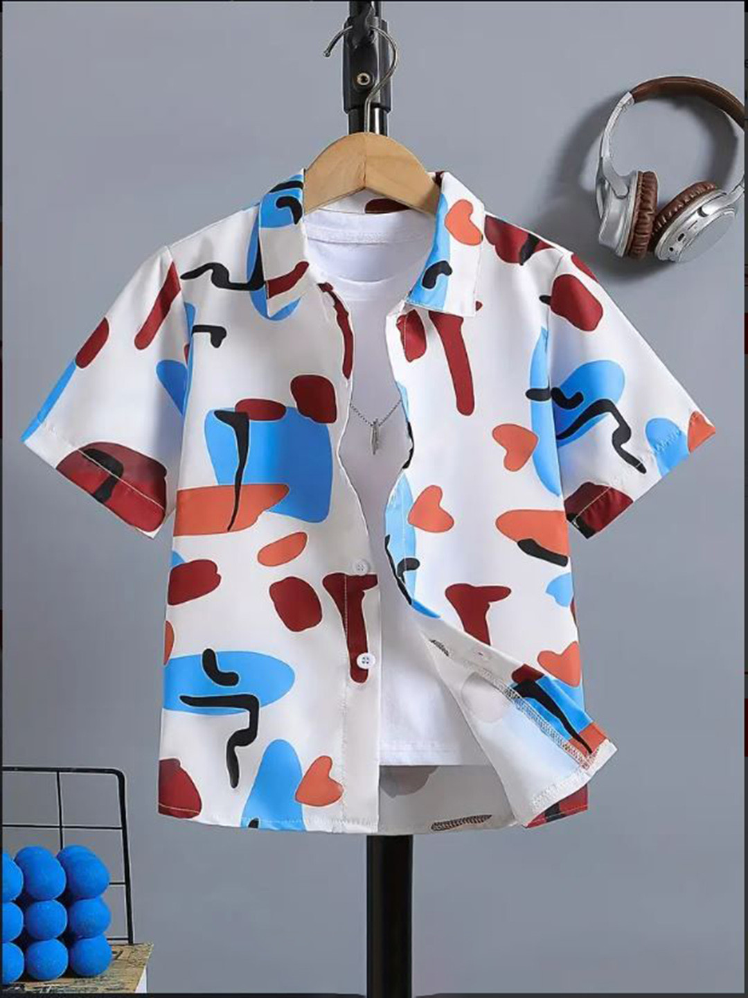 SHREE VANKIYA HANUMANJI FASHION Unisex Kids Cotton Shirts
