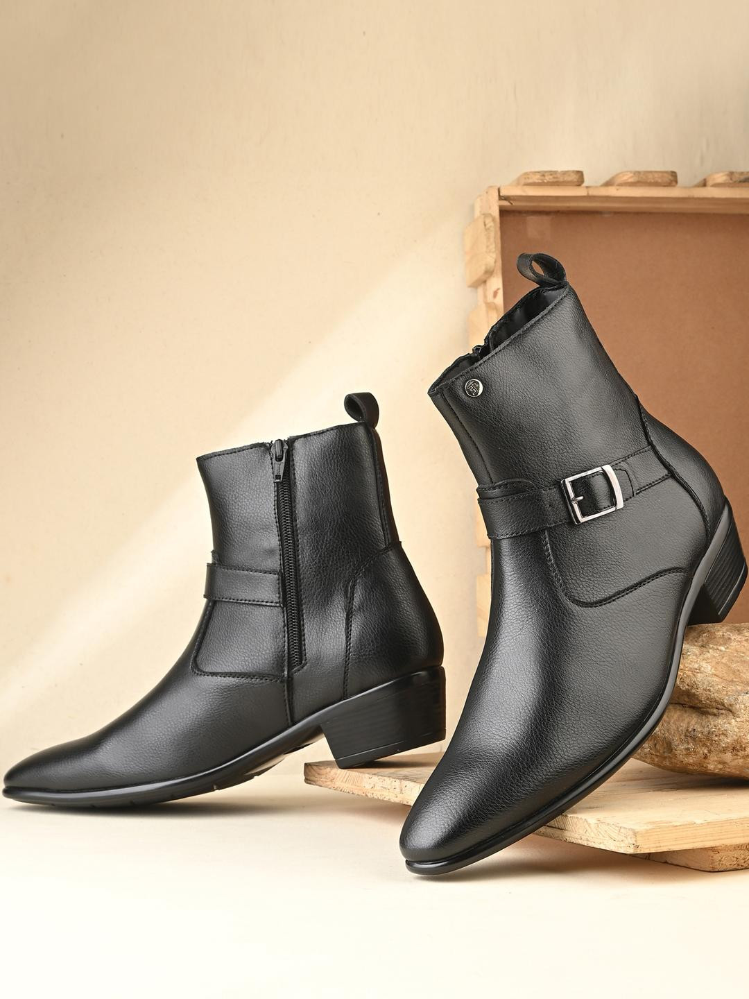 El Paso Men's Ankle-Length Boots