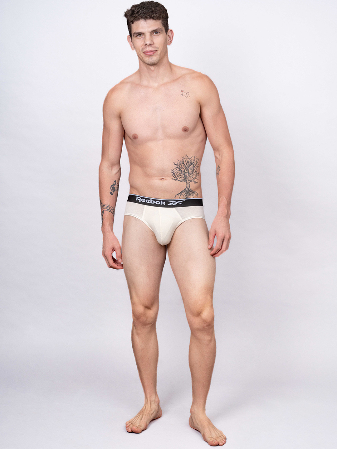 Reebok Men Low-Rise Basic Brief-LJSBF01-MOON