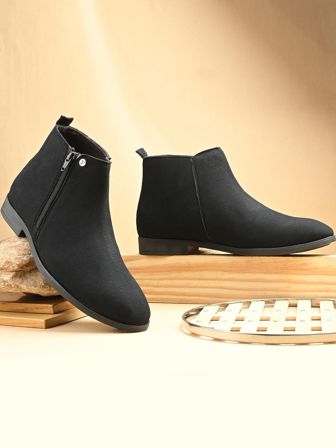 El Paso black Synthetic Classic Chelsea Boots