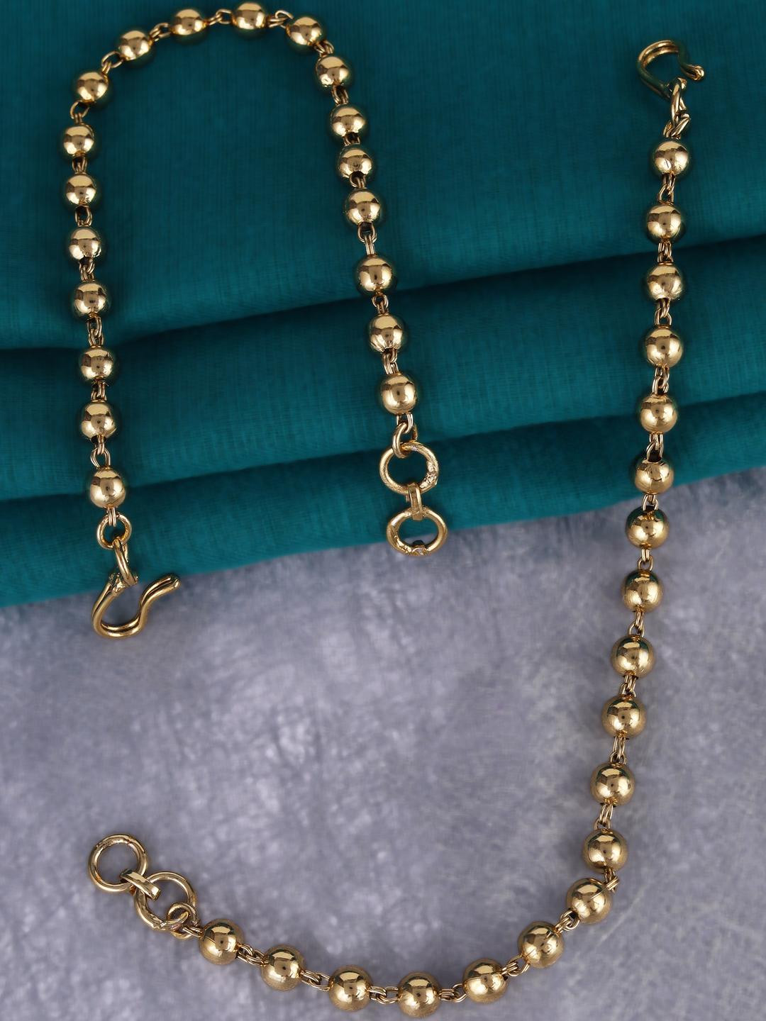 SALONI FASHION JEWELLERY Gold-Plated Brass Ear Chain