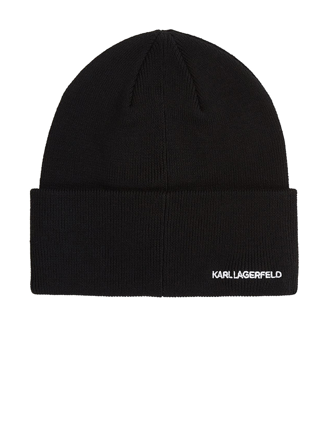 Karl Lagerfeld Men Embroidered Cotton Beanie