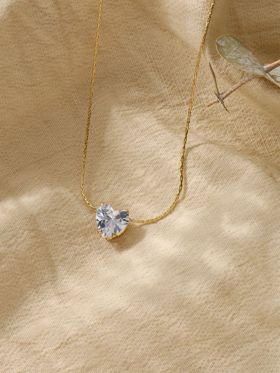 SALTY Stainless Steel Sweet Love Artificial Stones Studded Chain