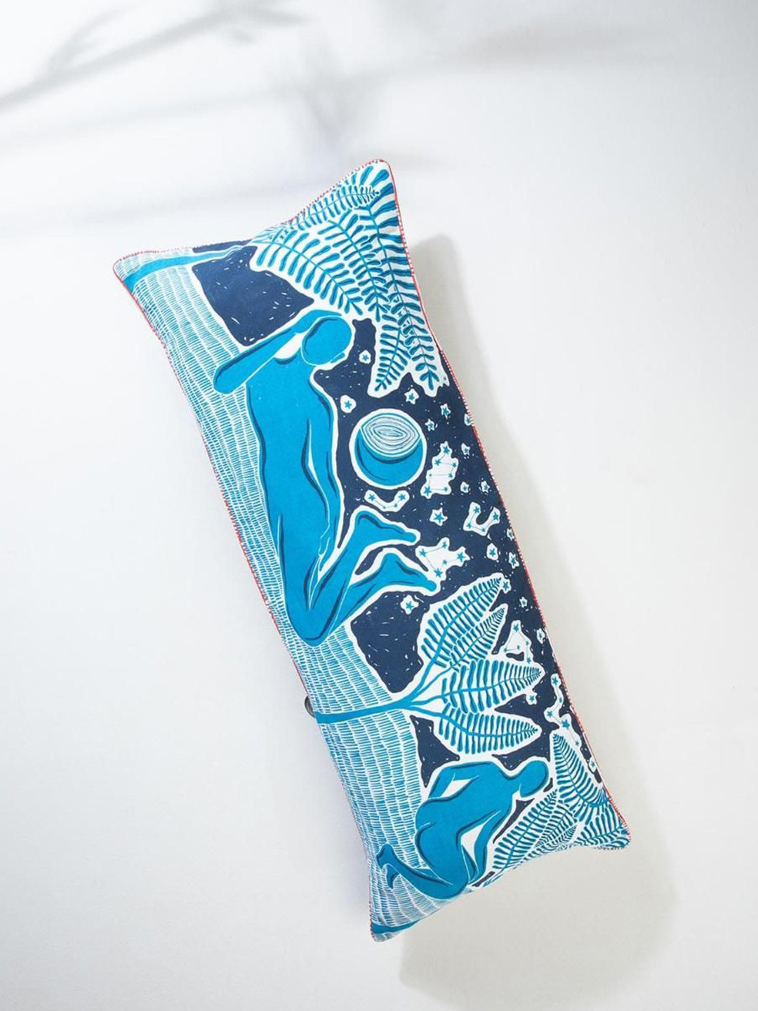 FREEDOM TREE Blue & White Conversational Printed Rectangle Cushion Covers