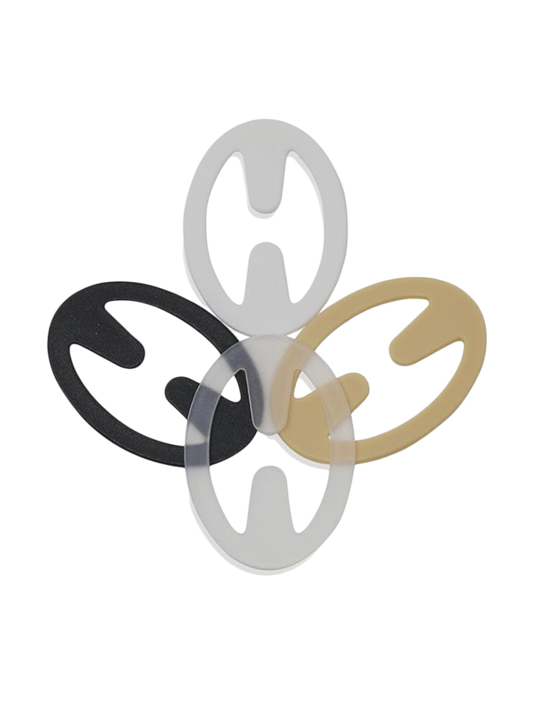 G Heist Women Pack of 4 Pieces Oval Racer Back Bra Strap Clips