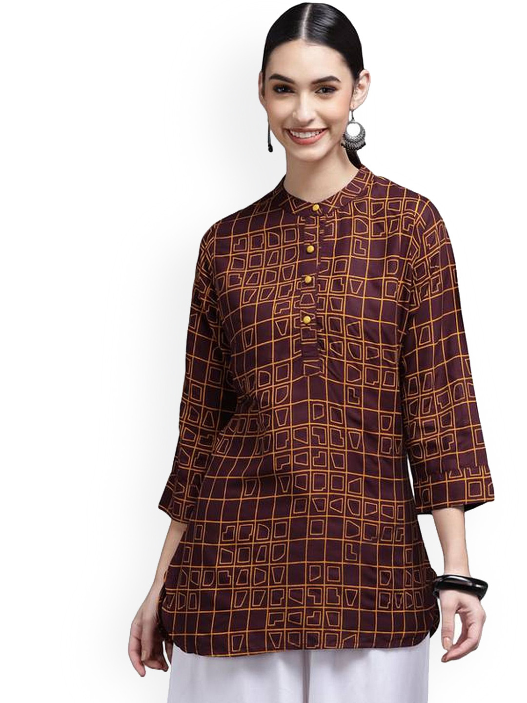 STYLERISE Women Abstract Printed Short Kurti