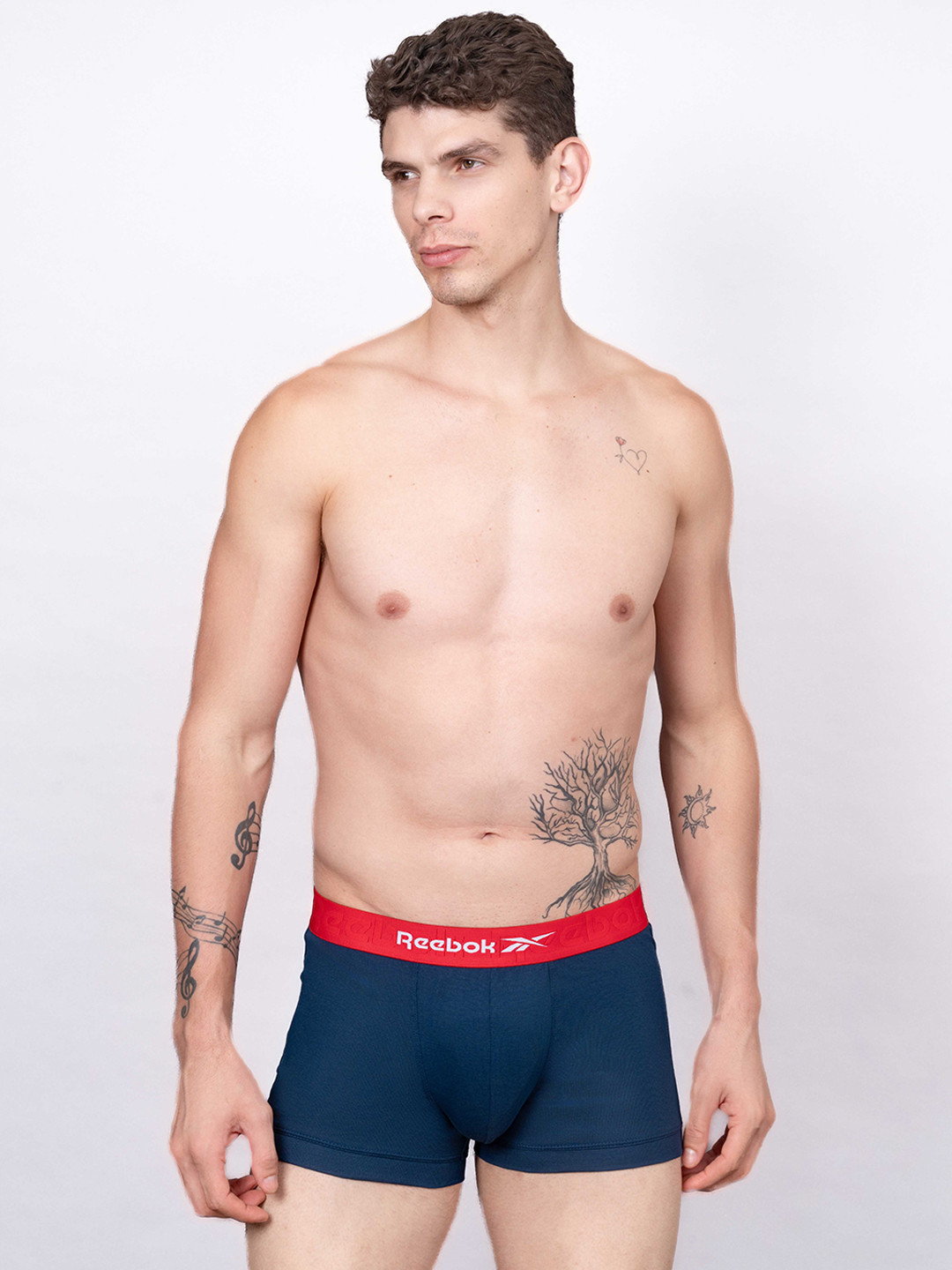 Reebok Men Pure Cotton Brand Logo Detail Trunk-RTRK01-VNVY