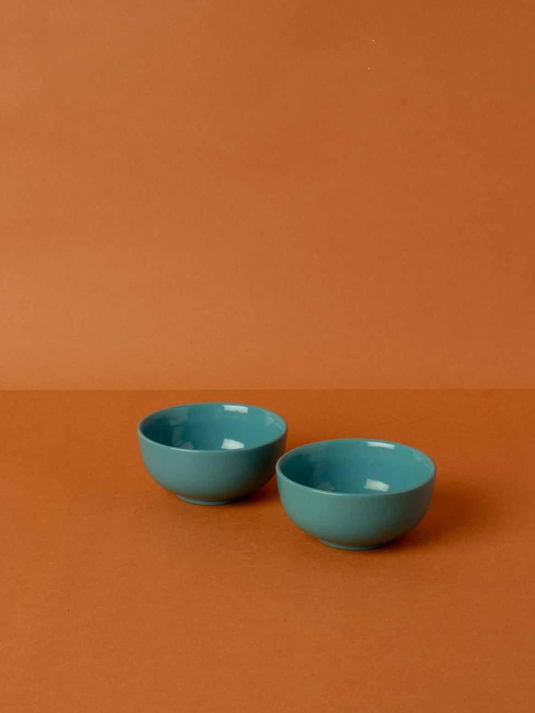 FREEDOM TREE Color Pop Teal 2 Pieces Ceramic Serving Bowls