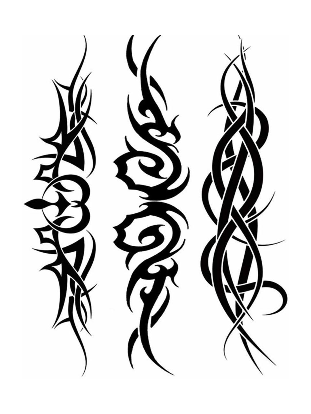 VOORKOMS Tribal Design Tattoo Sticker