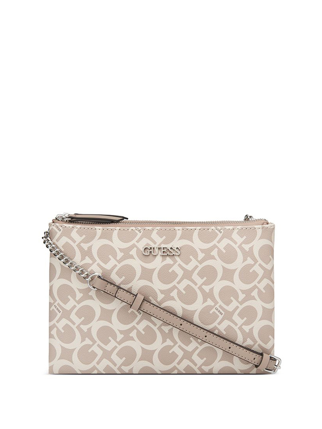 GUESS Women Animal Printed Crossbody Cut Work Sling Bag