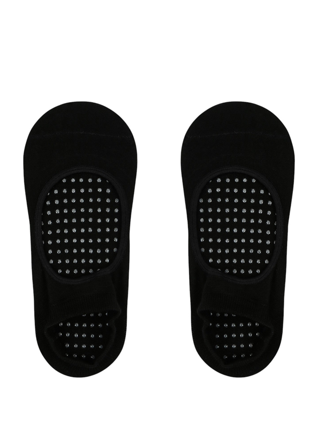 Socksxpress Women Black Solid Anti-Bacterial & Anti-Skid Yoga Shoe Liners