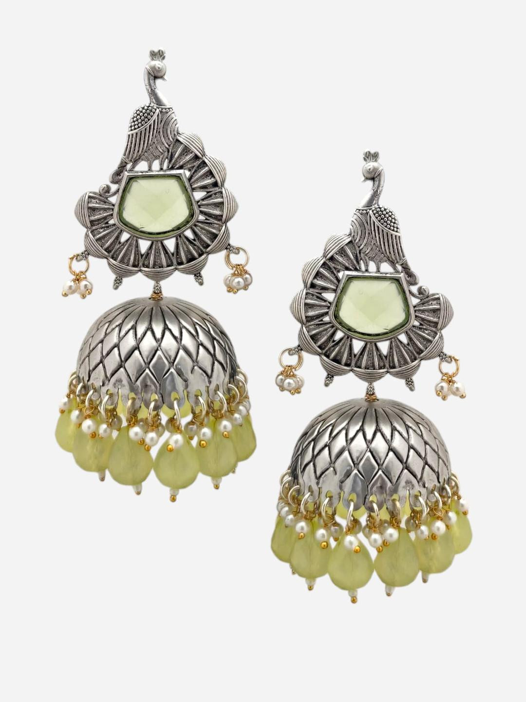 BFC - BUY FOR CHANGE Women Silver-Plated Alloy Jhumkas