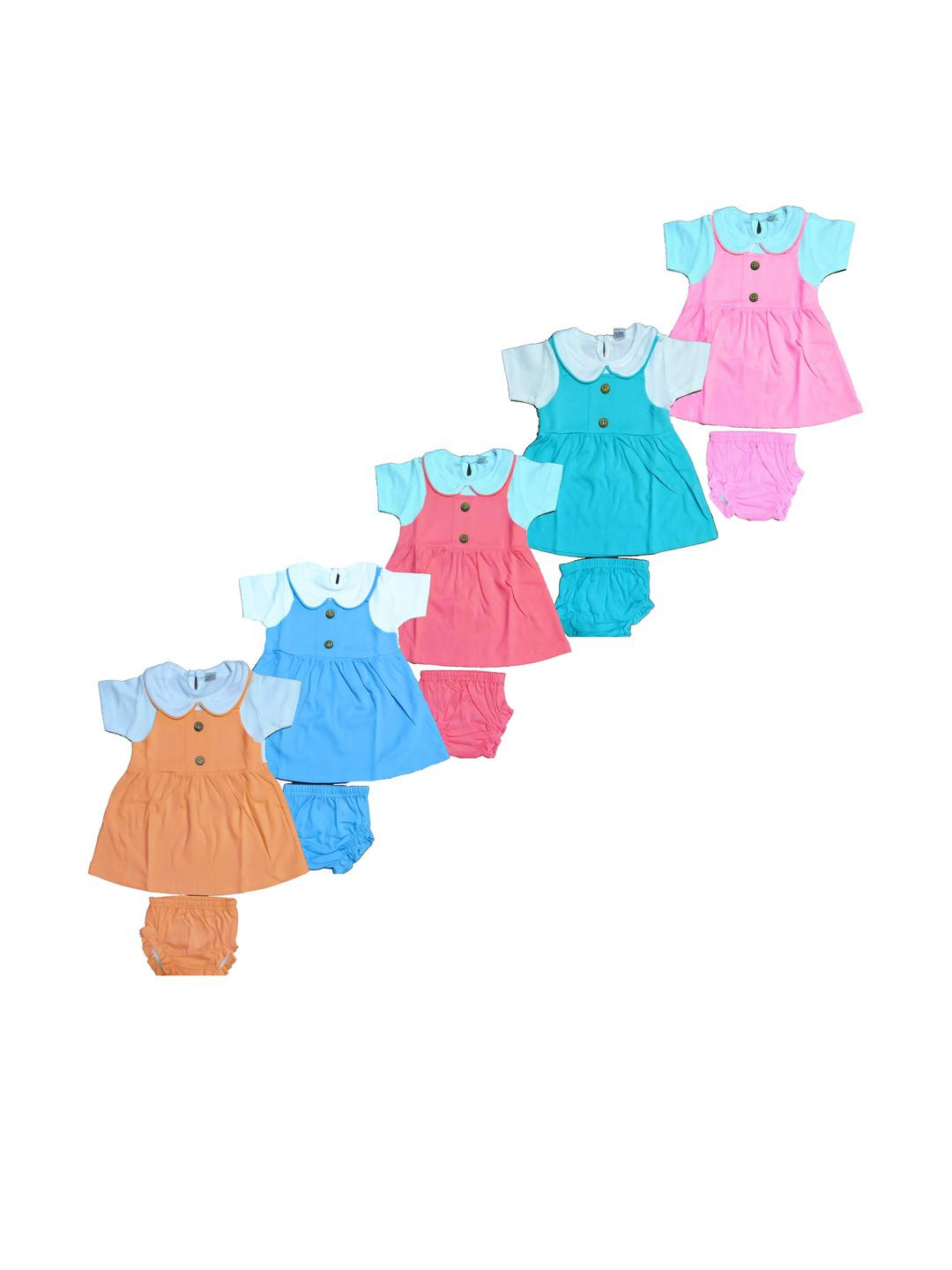 SK NAREN Girls Kids Baby Printed Pure Cotton Top & Shorts