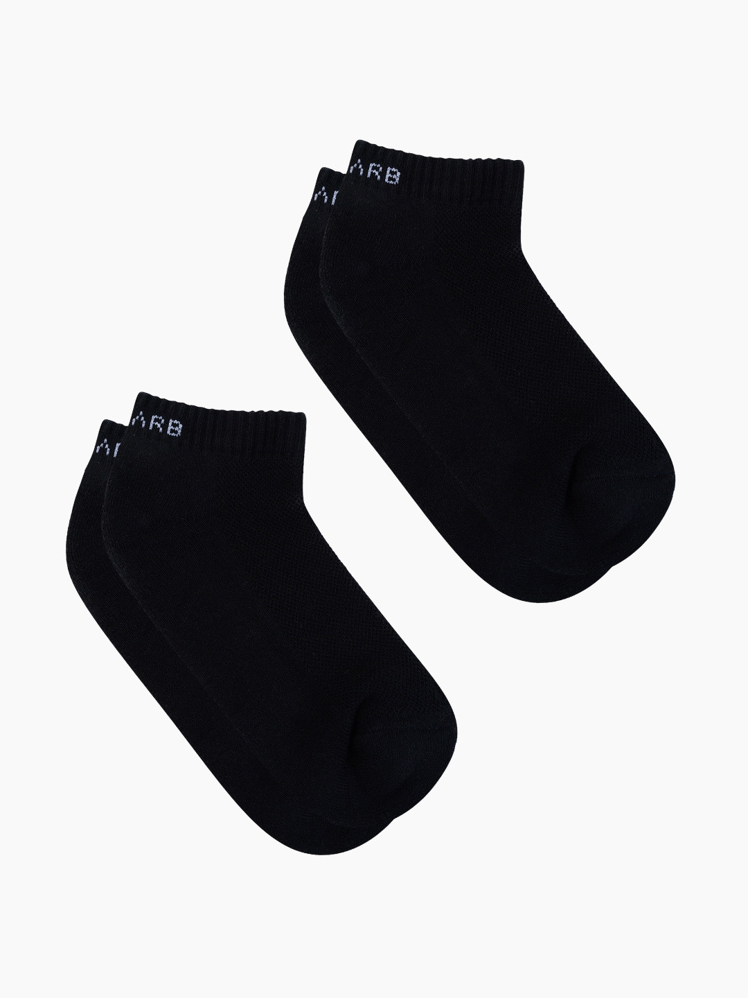 AIR GARB Pack of 2 Black Color Low Ankle Pure Cotton Breathable Socks