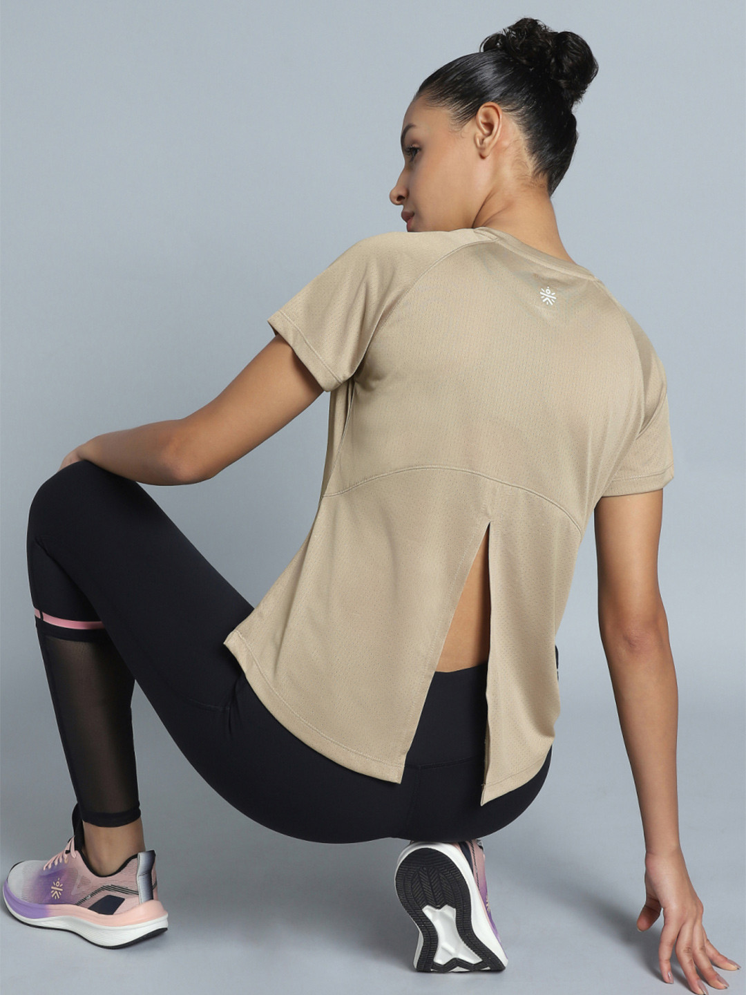 CULT Women Beige Flow HIIT Top