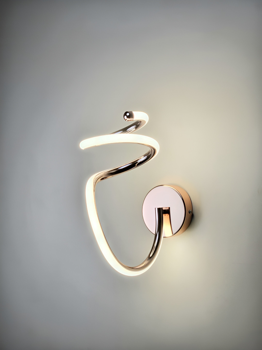 Mufasa Rose Gold Finish Abstract Spring LED Indoor Wall Lamp Sconce Light