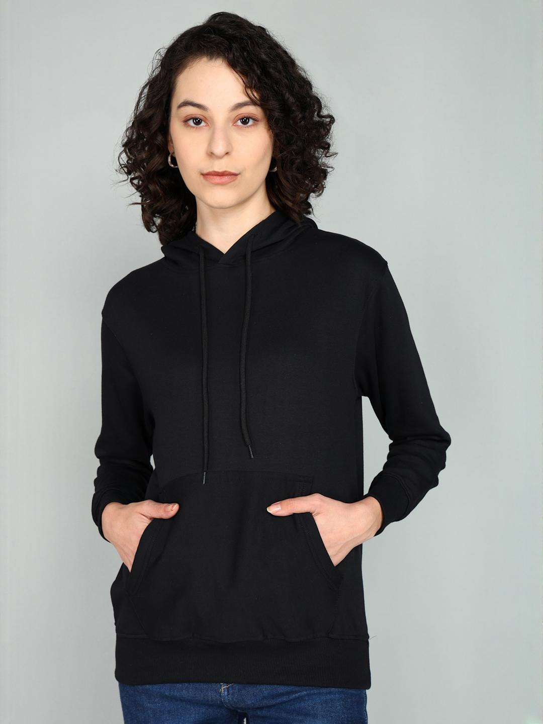 BEING WANTED Women Hooded Cotton Sweatshirts