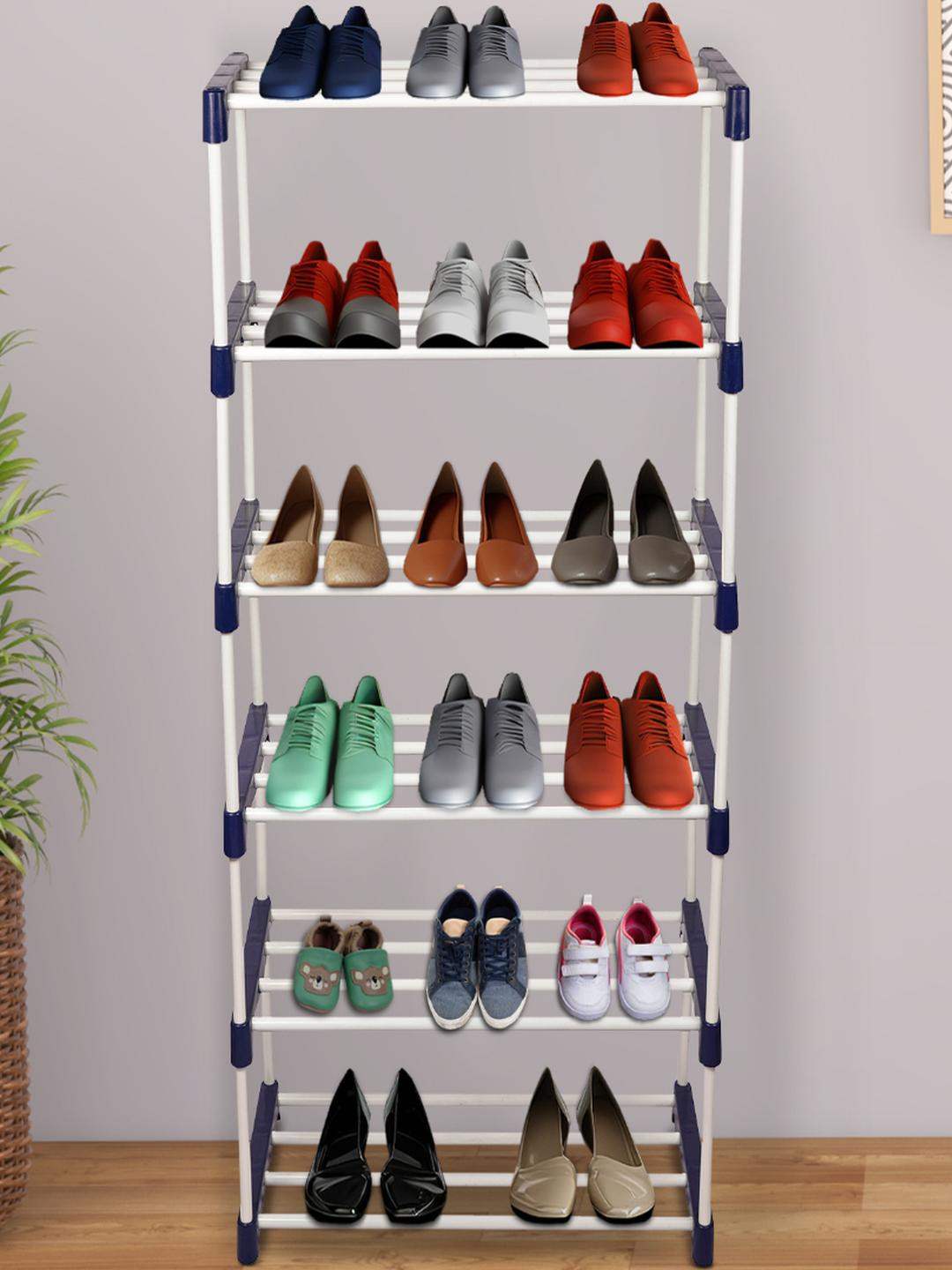NOVATIC 6 Shelves Plastic Shoe Rack