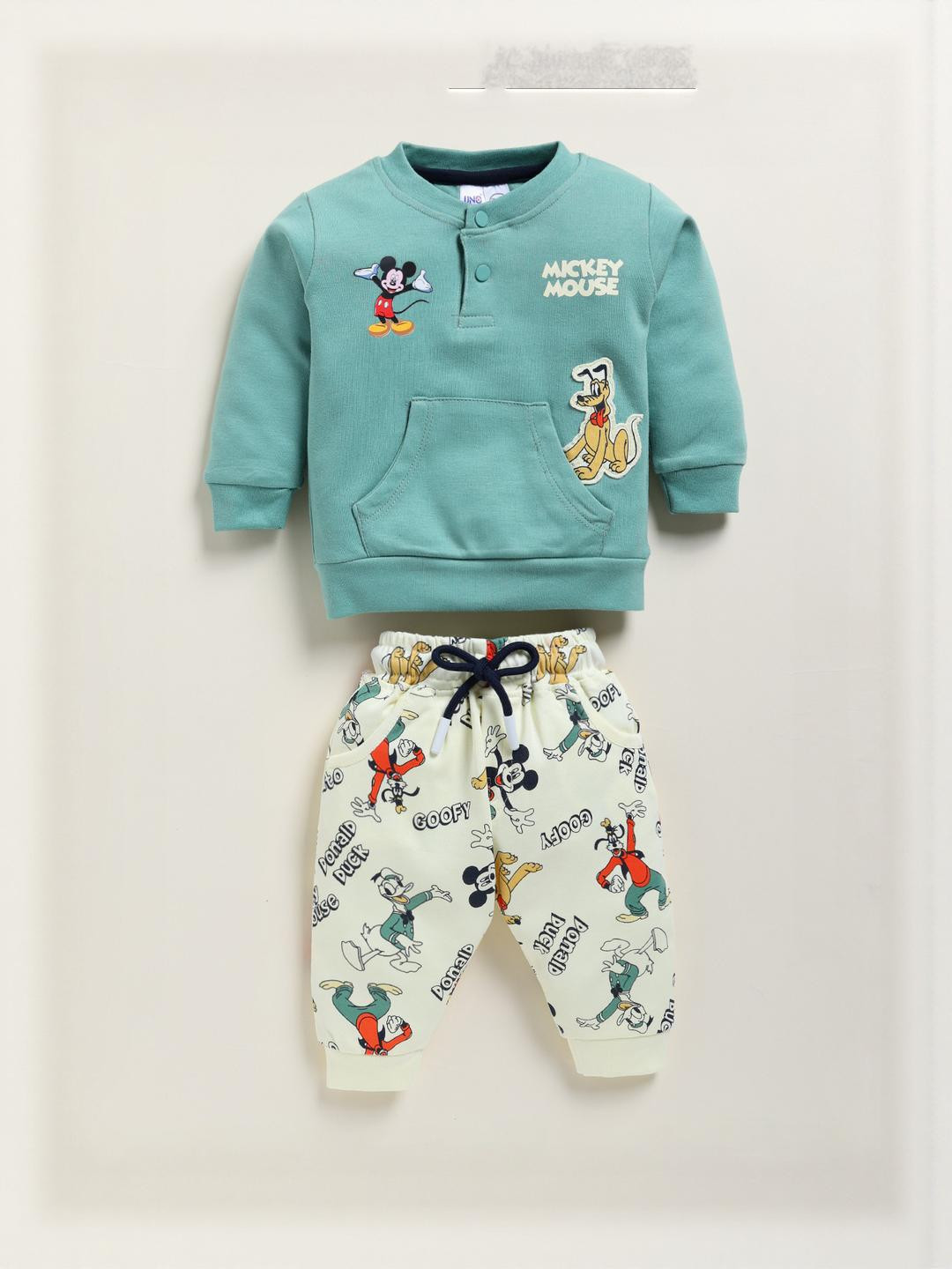 UNO KIDS Girls Printed Sweatshirt & pant Set