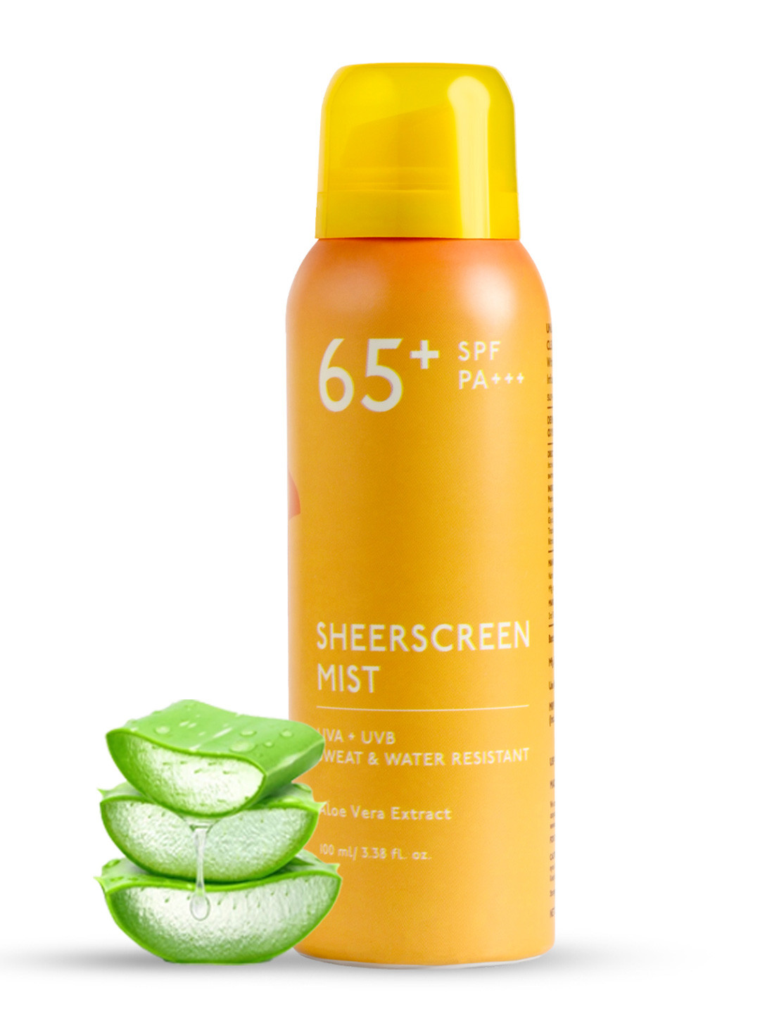 Asaya Under One Sun UVA UVB SPF 65 PA+++ Sheerscreen Mist Spray with Aloe Vera - 100ml