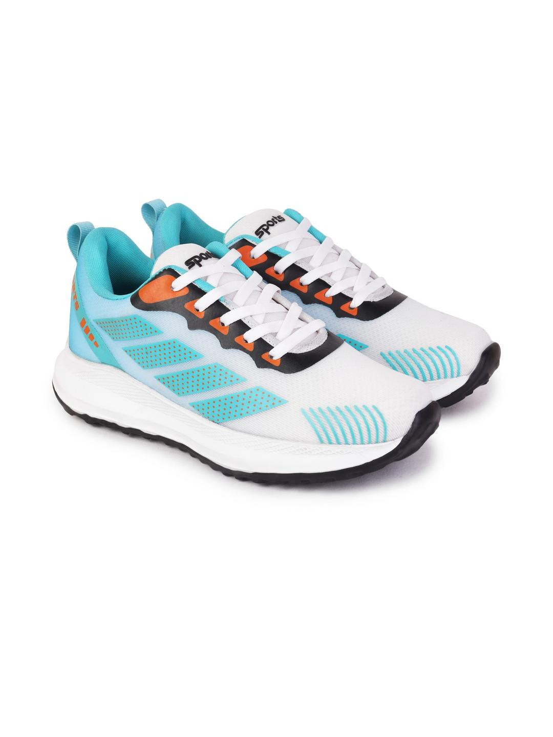 SZN Men Sea Green Mesh Walking Shoes