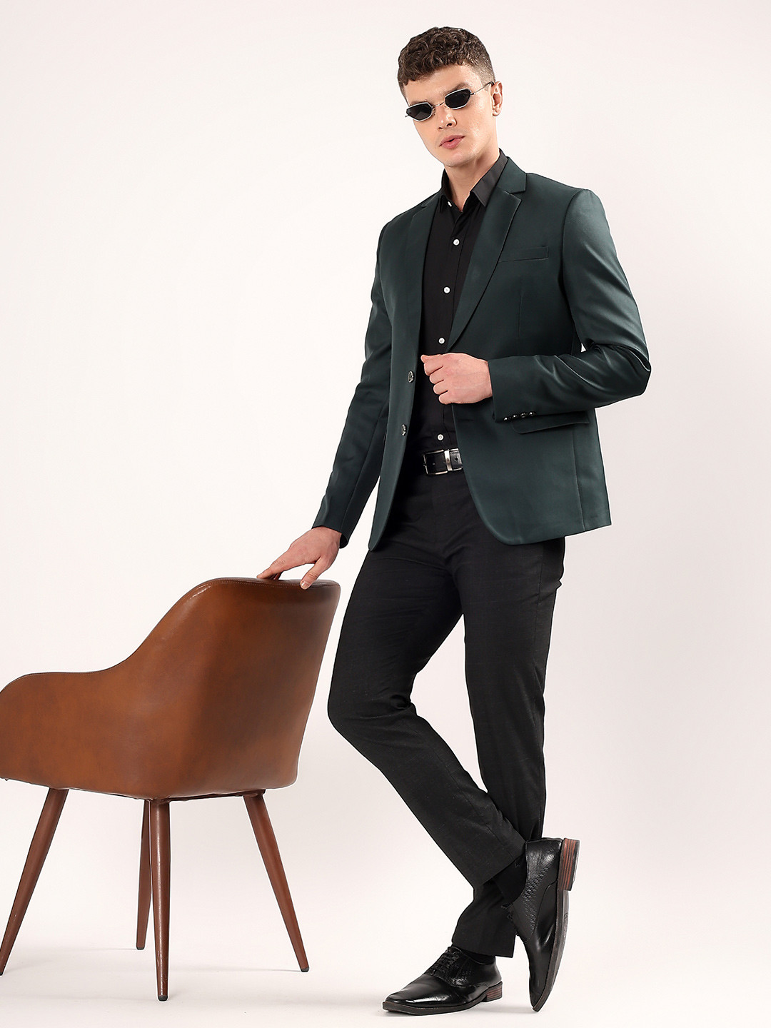 Darelooks Premium Clothing Slim-Fit Single Breasted Formal Blazer