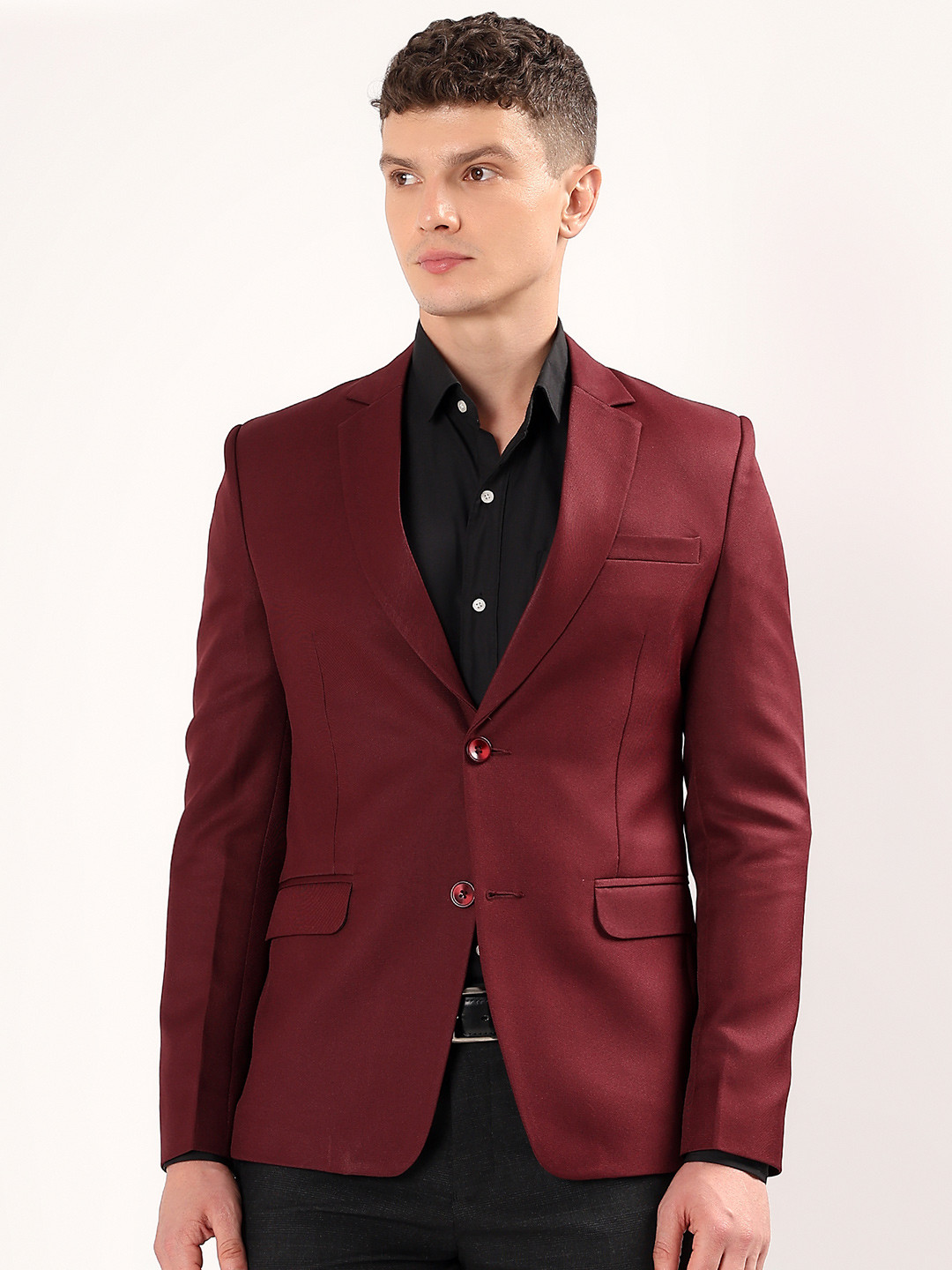 Darelooks Premium Clothing Slim-Fit Single Breasted Formal Blazer