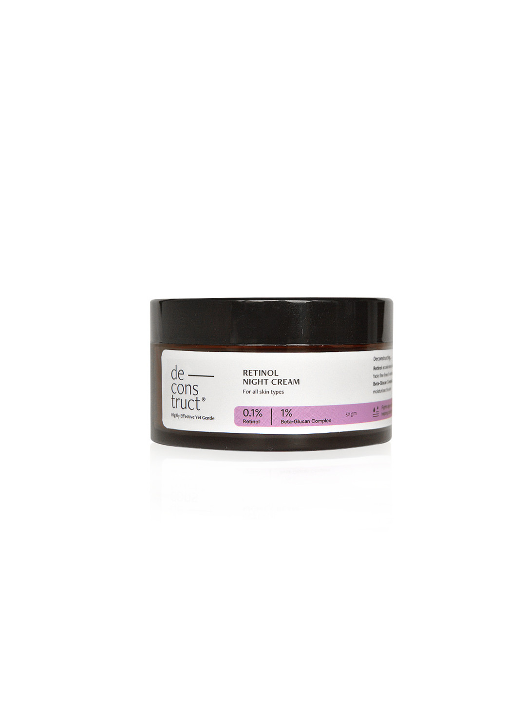 deconstruct 0.1% Retinol & 1% Beta-Glucan Complex Retinol Night Cream - 50 gm