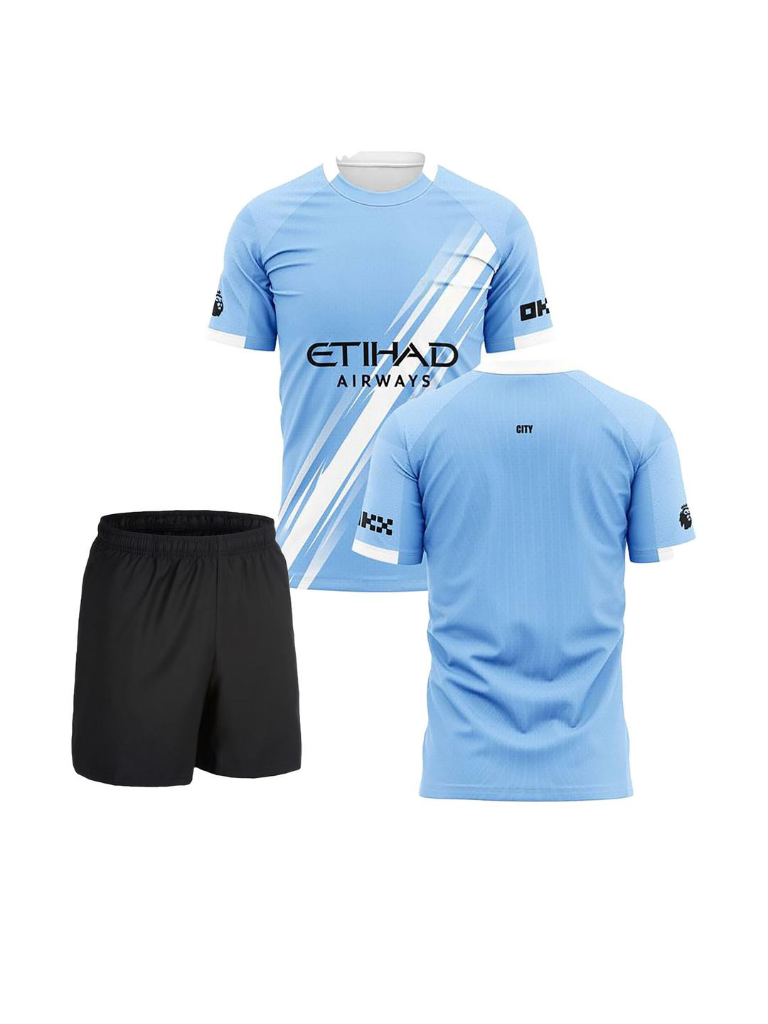 dostitch Kids-Boys Polyester Dri-FIT Football Tshirts