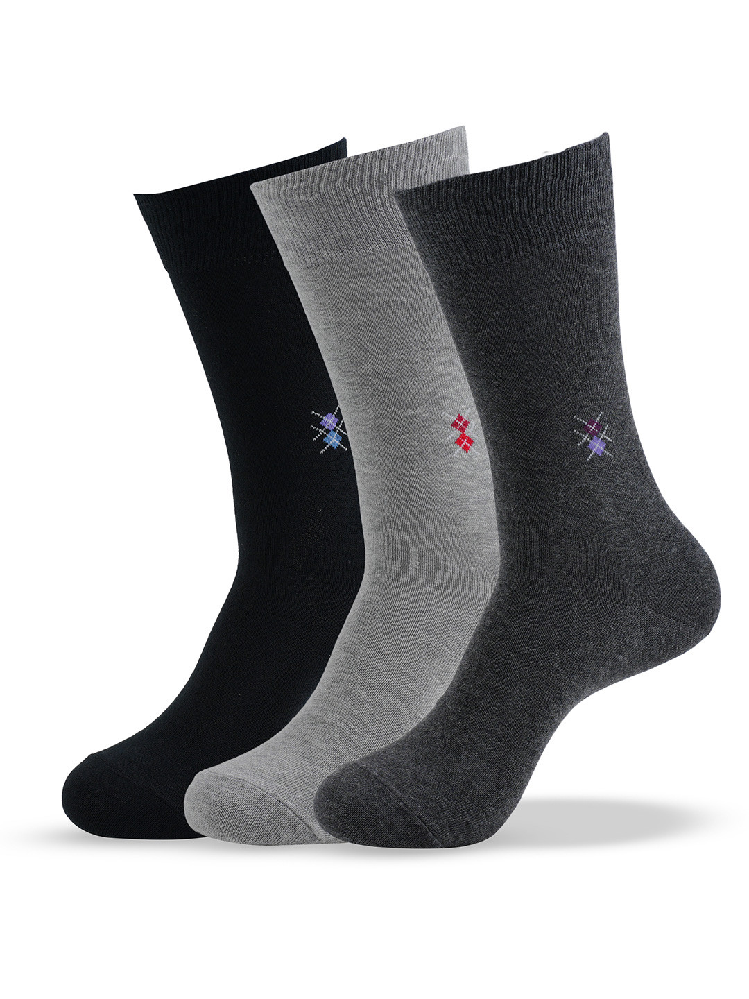 Socksxpress Pack of 3 Men Basic Cotton Crew Socks