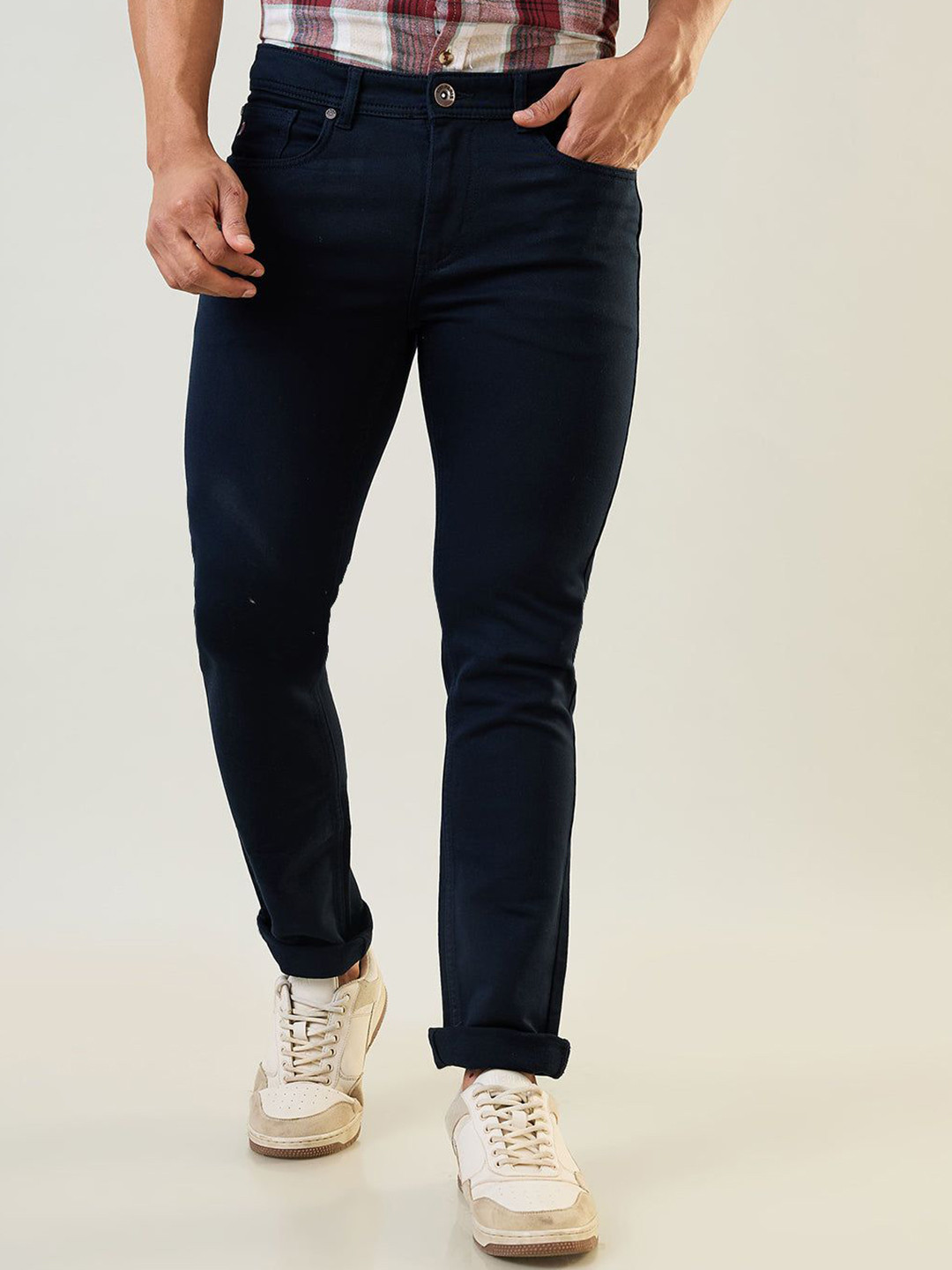 TIM PARIS Ferdinand Men Original Tapered Fit Mid-Rise Stretchable Jeans