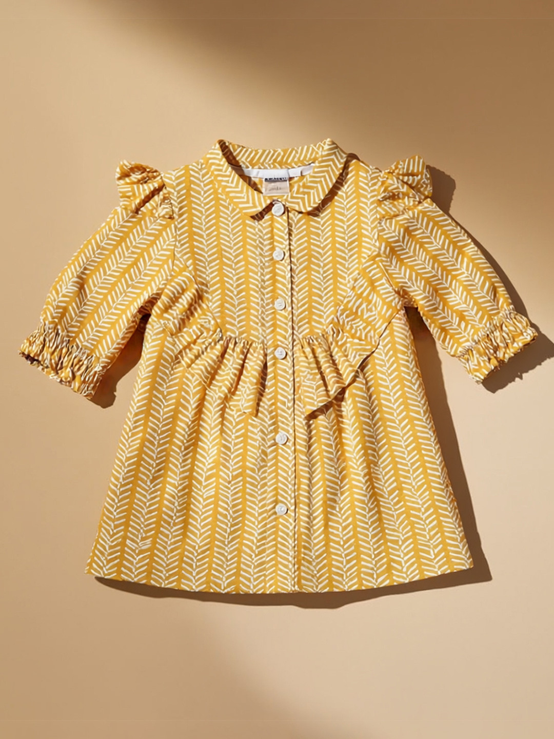 Purple United Kids Girls Abstract Print Shirt Style Top